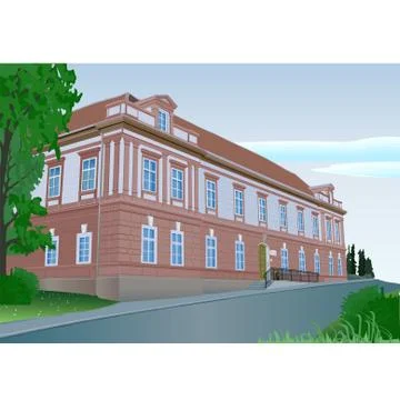 Historical Building Ilustración de archivo