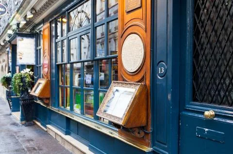 Historical cafe procope in paris Stock Photos