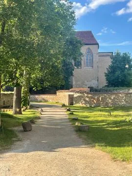 Historical Castle Stone Path Stock Photos