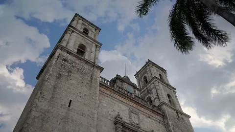 Historical Cathedral of San Gervacio Stock Footage 74425878