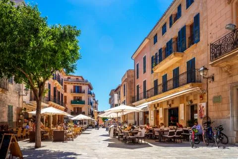 Historical City of Alcúdia, Mallorca, Spain Stock Photos