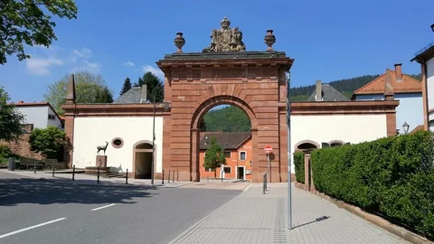 Historical city gate Stock Footage 124085112