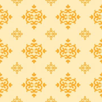 Historical Classic floral pattern background design Stock Illustration