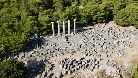 Historical Columns and Ruins Stock Footage 332006324
