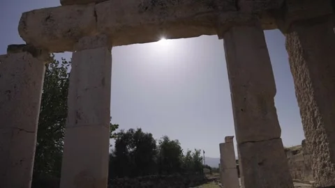 Historical columns, Historical columns from ancient Rome,  Antique columns, Stock Footage 273979057