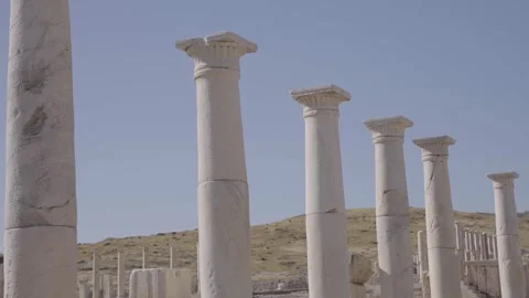 Historical columns, Historical columns from ancient Rome,  Antique columns, Stock Footage 273979344