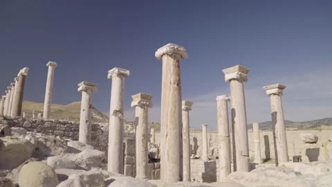 Historical columns, Historical columns from ancient Rome,  Antique columns, Stock Footage 273980607