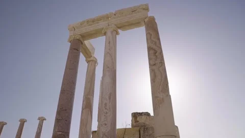 Historical columns, Historical columns from ancient Rome,  Antique columns, Stock Footage 273981150