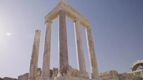 Historical columns, Historical columns from ancient Rome,  Antique columns, Stock Footage 273981196