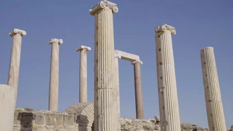 Historical columns, Historical columns from ancient Rome,  Antique columns, Stock Footage 273981409