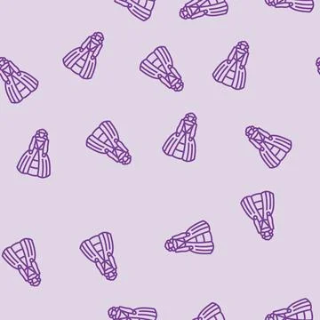 Historical cosplay line seamless pattern Stock Illustration