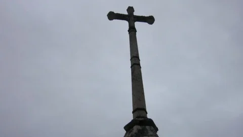 Historical cross monument Stock Footage 126782188
