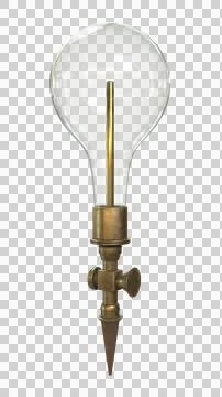 Historical De la Rive electric egg physics apparatus 3D model 스톡 일러스트