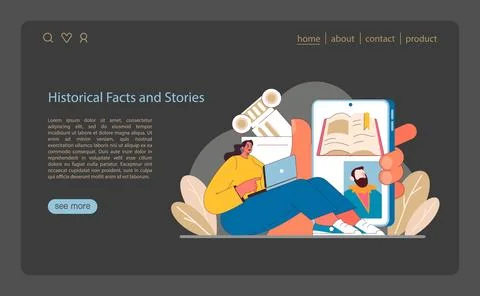 Historical Discovery concept. Digital exploration of ancient civilizations and Stock Illustration