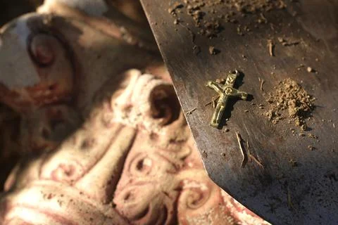Historical discovery. 스톡 사진