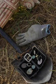 Historical discovery. 스톡 사진