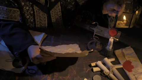 Historical document and seal. Stock-Footage 199282791