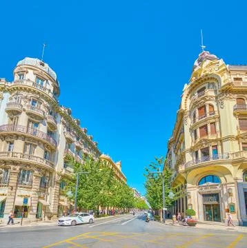 Historical edifices in Granada, Spain Stock Photos