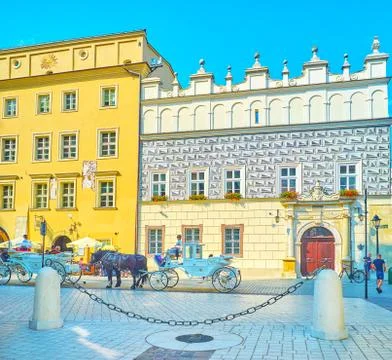 Historical edifices of Krakow, Poland Stock Photos