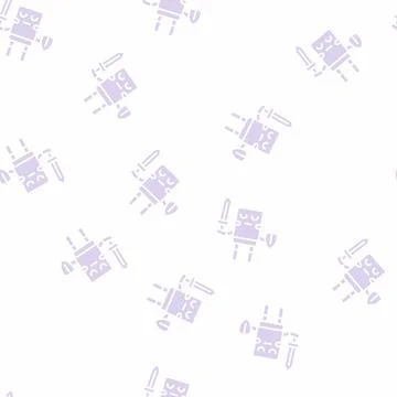 Historical fiction glyph seamless pattern Stock Illustration