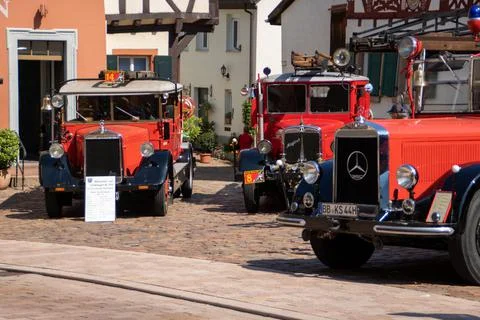 Historical fire engines Stock Photos
