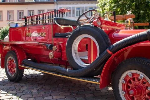 Historical fire engines Stock Photos
