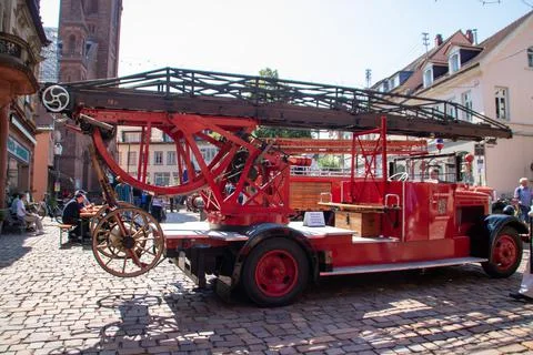Historical fire engines Stock Photos