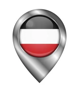 Historical Flag of Upper Volta. Vector Sign and Icon. Location Symbol Shape.  Stock Illustration