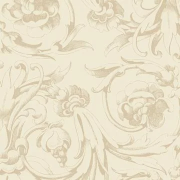 Historical floral pattern background design Stock Illustration