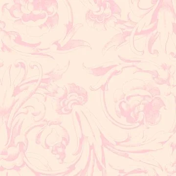 Historical floral pattern background design Stock Illustration