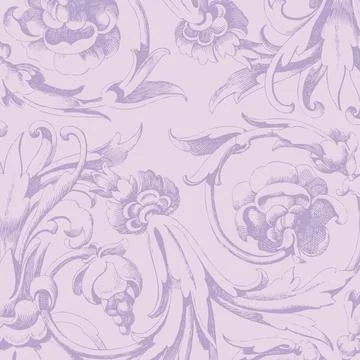 Historical floral pattern background design Stock Illustration