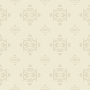 Historical floral pattern background design Stock Illustration