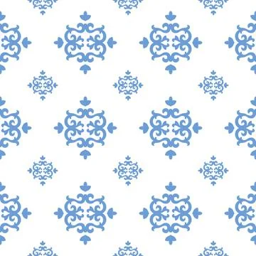Historical floral pattern background design Stock Illustration