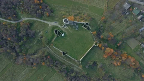 Historical fort. Top view Stock Footage 165160842
