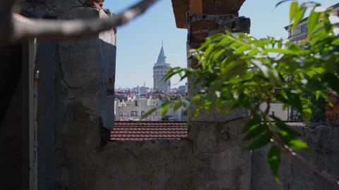 Historical galata tower Stock-Footage 254729243