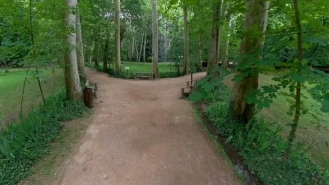 Historical Garden of Stone Monastery. Time lapse. Stock Footage 280478068