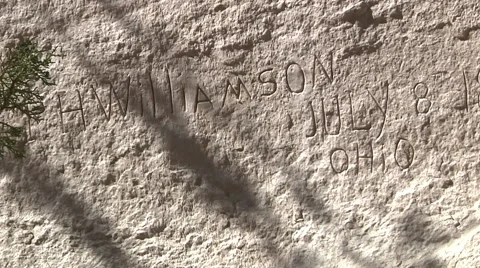 Historical Graffitti Stock Footage 49437526