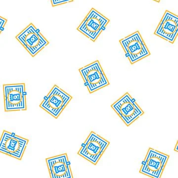 Historical literature vector seamless pattern Illustrazione stock