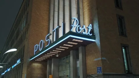 The Historical Main Post Office in Central Helsinki. Stock Footage 169339986
