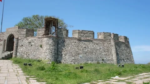 Historical medieval castle Stock Footage 196505930