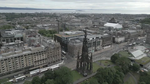 Historical Monument Edinburgh Stock Footage 280797783