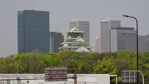 The Historical Osaka Castle 스톡 동영상 283177752