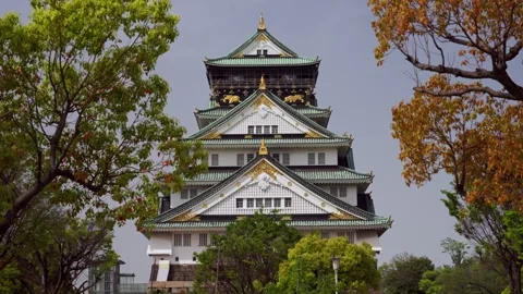 The Historical Osaka Castle 스톡 동영상 283177813