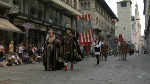 Historical Parade 17 Stock Footage 94252