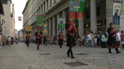 Historical Parade 18 Stock Footage 94246