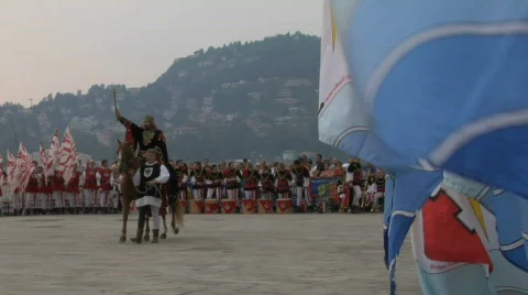 Historical Parade 22 Stock Footage 94238
