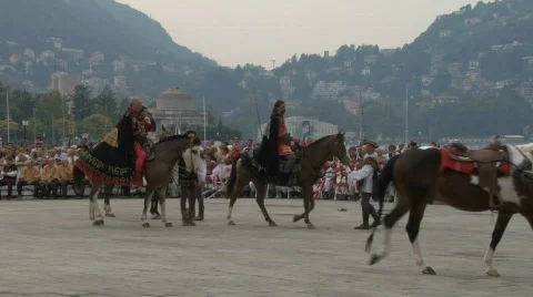 Historical Parade 24 Stock Footage 94236