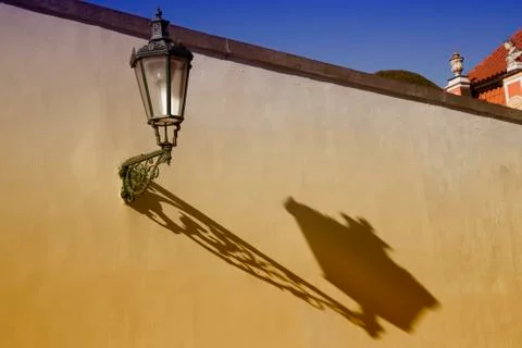 Historical prague lantern Stock Photos