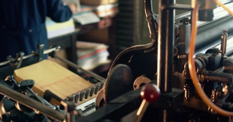 Historical Printing Press Stock Footage 236775646