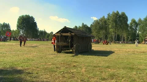 Historical re-enactment troops attack Video stock 21714148